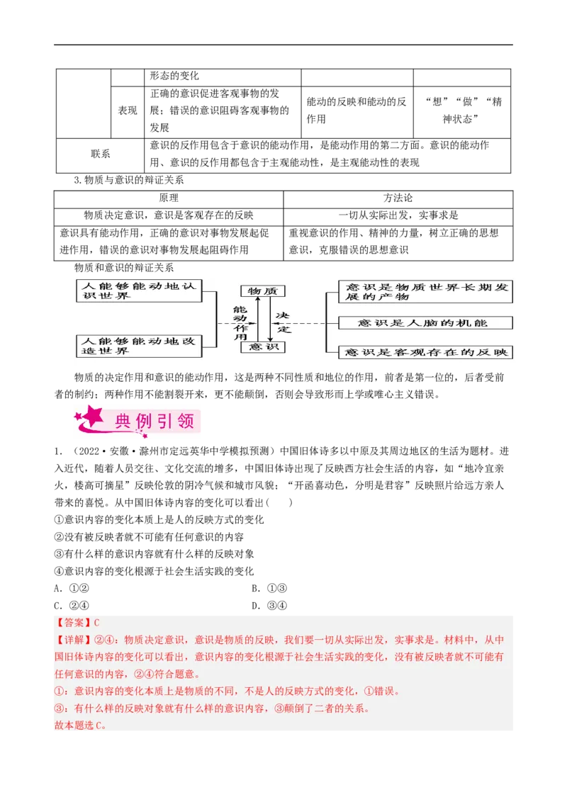 考点34把握思维的奥妙（考点帮）-备战2023年高考政治一轮复习考点帮（人教版）_8.2025政治总复习_赠品通用版（老高考）复习资料_一轮复习