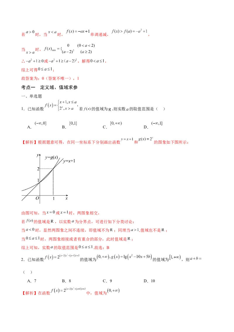 专题17函数求参问题(含2021-2023高考真题)(解析版)_2.2025数学总复习_2024年新高考资料_3.2024专项复习_2024年新高考数学之函数专项重难点突破练（新高考专用）