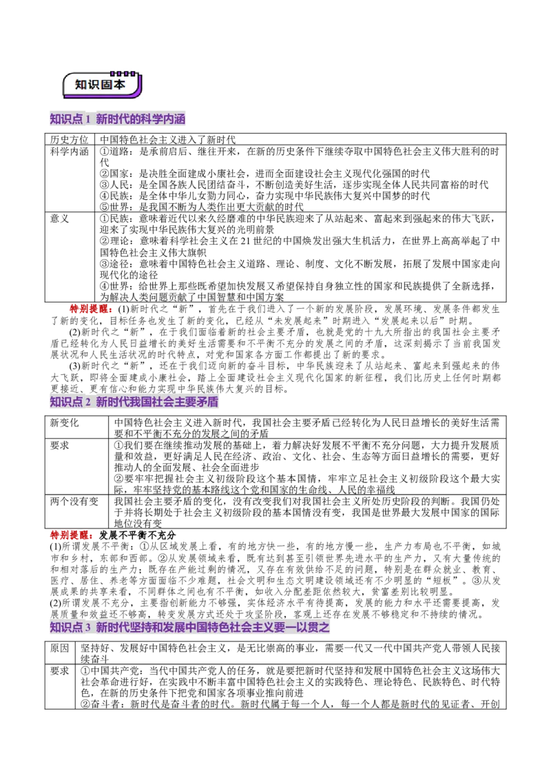 第04讲只有坚持和发展中国特色社会主义才能实现中华民族伟大复兴（讲义）（解析版）_8.2025政治总复习_2025年新高考资料_一轮复习_必修1（包含2024高考真题）