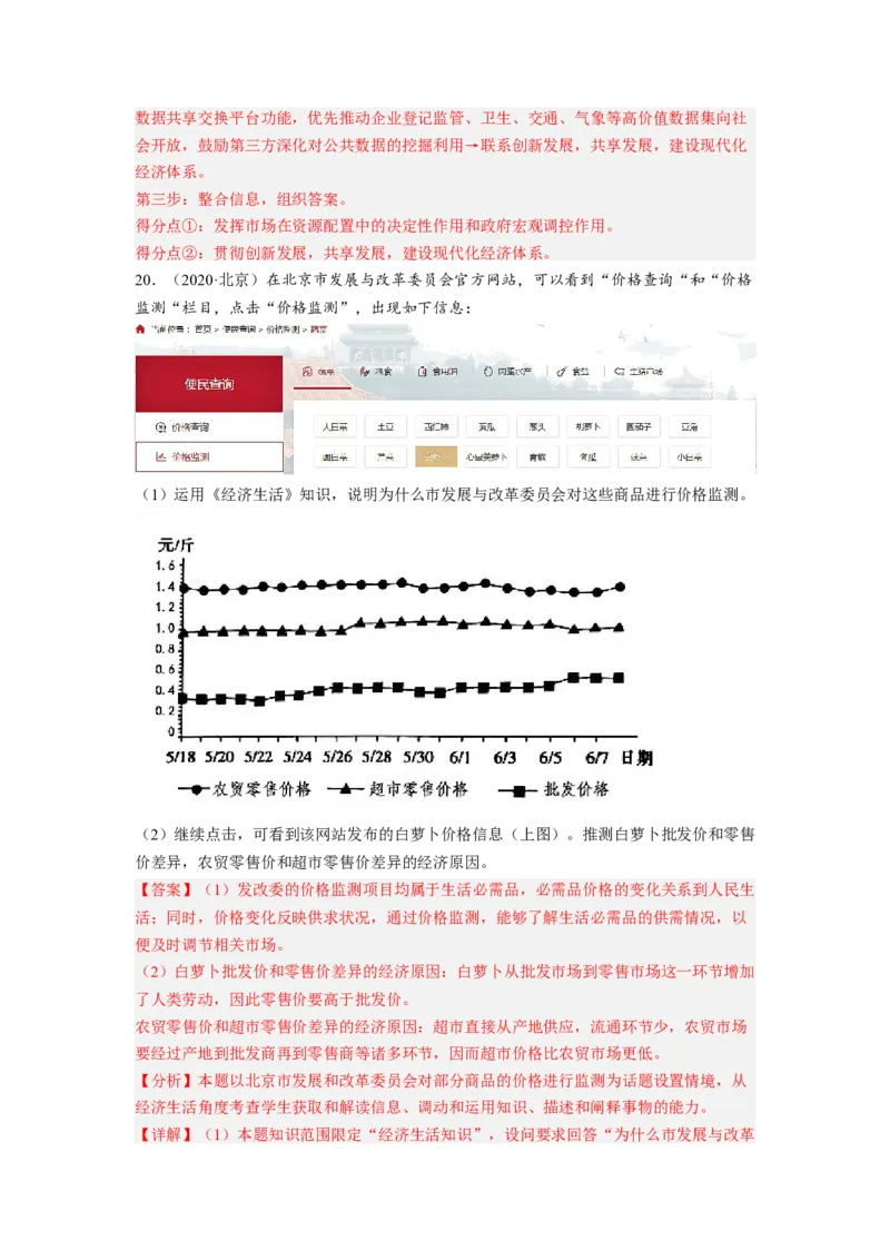 题型八反映（图表）类主观题精练（解析版）_8.2025政治总复习_2023年新高考资料_二轮复习_2023年高考政治毕业班二轮热点题型归纳与变式演练（新高考专用）