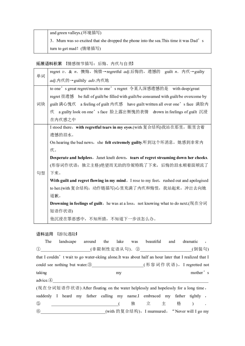 必修第二册　Unit5　Ontheroad_3.2025英语总复习_2025年新高考资料_一轮复习_2025高考大一轮复习讲义+课件（完结）_2025高考大一轮复习英语（外研版）_大一轮复习讲义_必修第二册