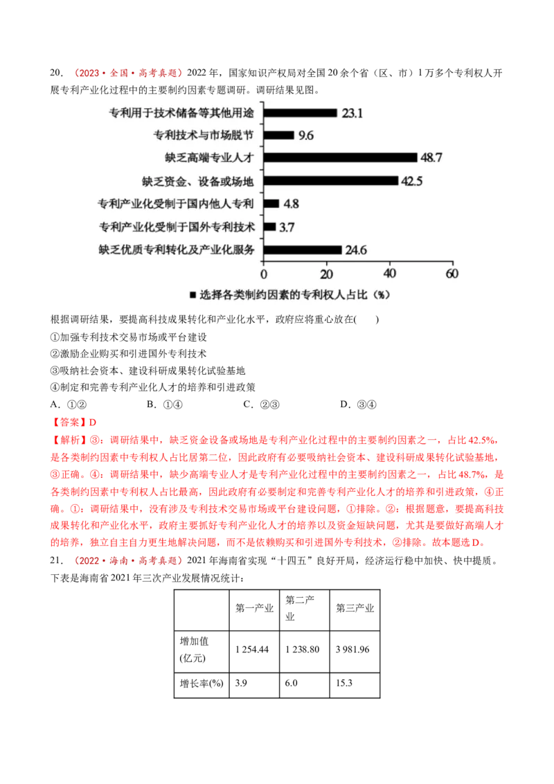 第03课我国的经济发展（讲义）（解析版）_8.2025政治总复习_2025年新高考资料_一轮复习_2025年高考政治一轮复习讲练测（新教材新高考）（完结）_必修2（包含2024高考真题）