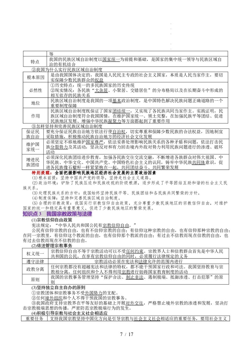 第06课我国的基本政治制度（讲义）（原卷版）_8.2025政治总复习_2025年新高考资料_一轮复习_2025年高考政治一轮复习讲练测（新教材新高考）（完结）_必修3（包含2024高考真题）