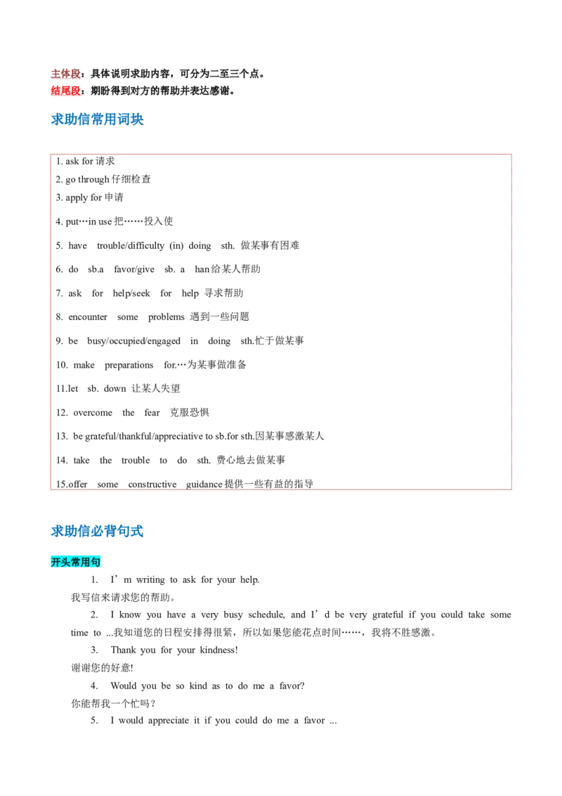 抢分法宝+04++申请信+求助信-备战2024年高考英语抢分秘籍（新高考专用）_3.2025英语总复习_2024年新高考资料_5.2024三轮冲刺_备战2024年高考英语抢分秘籍（新高考专用）320572034