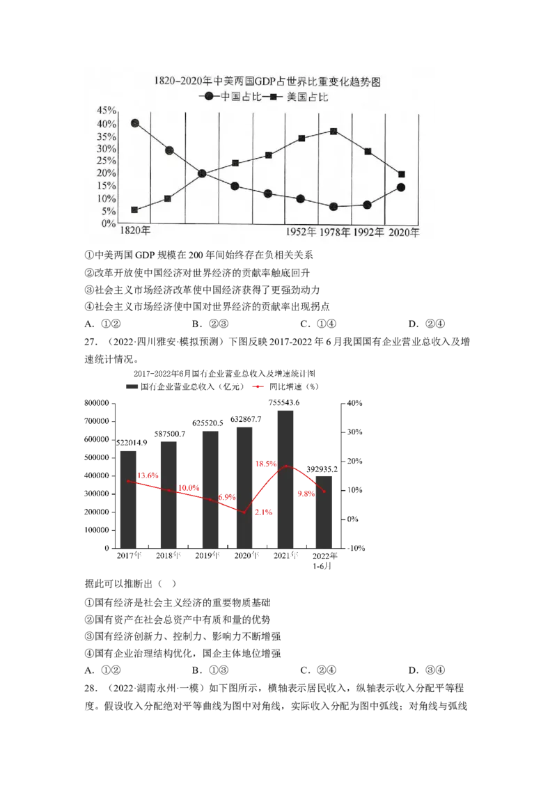 题型三图文类选择题精练（原卷版）_8.2025政治总复习_2023年新高考资料_二轮复习_2023年高考政治毕业班二轮热点题型归纳与变式演练（新高考专用）