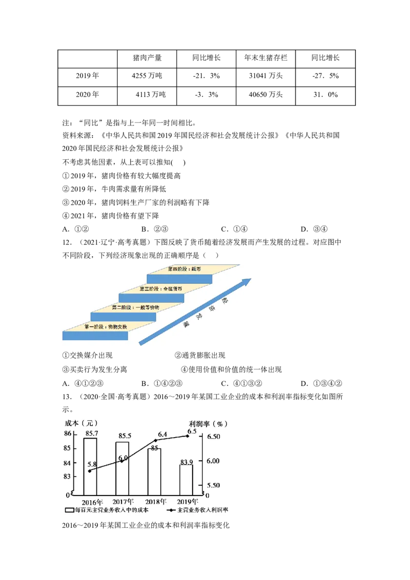 题型三图文类选择题精练（原卷版）_8.2025政治总复习_2023年新高考资料_二轮复习_2023年高考政治毕业班二轮热点题型归纳与变式演练（新高考专用）