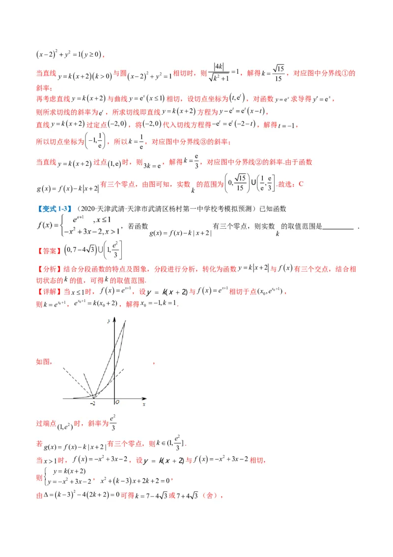 专题2-3零点与复合嵌套函数（解析版）_2.2025数学总复习_2024年新高考资料_2.2024二轮复习_2024年高考数学二轮热点题型归纳与变式演练（新高考通用）