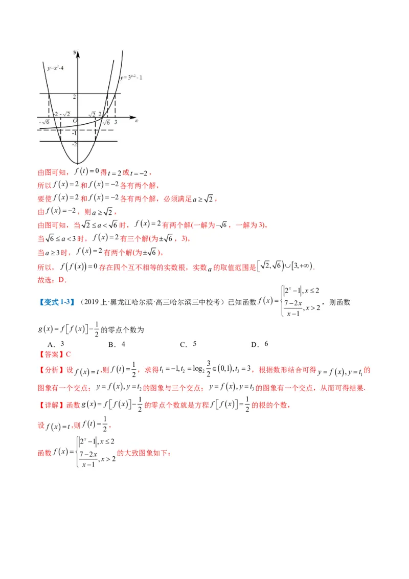专题2-3零点与复合嵌套函数（解析版）_2.2025数学总复习_2024年新高考资料_2.2024二轮复习_2024年高考数学二轮热点题型归纳与变式演练（新高考通用）
