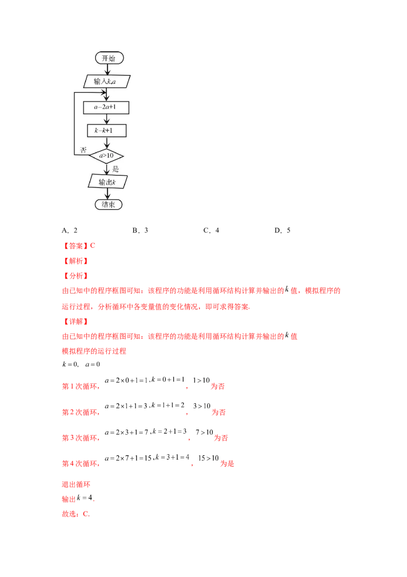 专题17算法初步（教师版）_2.2025数学总复习_赠品通用版（老高考）复习资料_专项复习_五年（2018-2022）高考数学真题分项汇编（全国通用）