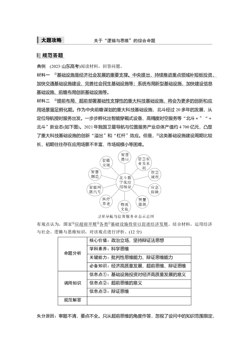 选择性必修3第三十七课大题攻略　关于&ldquo;逻辑与思维&rdquo;的综合命题_8.2025政治总复习_2025年新高考资料_一轮复习_2025政治大一轮复习讲义+课件（完结）_2025大一轮复习讲义