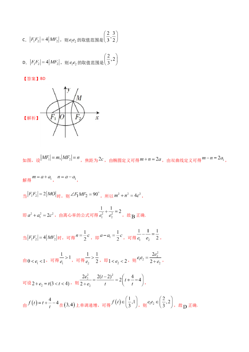 专题15圆锥曲线中的椭圆问题（解析版）_2.2025数学总复习_2023年新高考资料_二轮复习_2023年高考数学二轮专题训练（新高考地区专用）