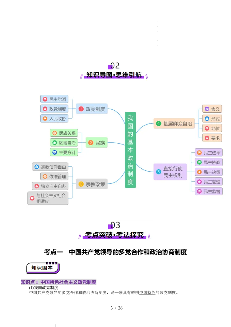 第06课我国的基本政治制度（讲义）（解析版）_8.2025政治总复习_2025年新高考资料_一轮复习_2025年高考政治一轮复习讲练测（新教材新高考）（完结）_必修3（包含2024高考真题）