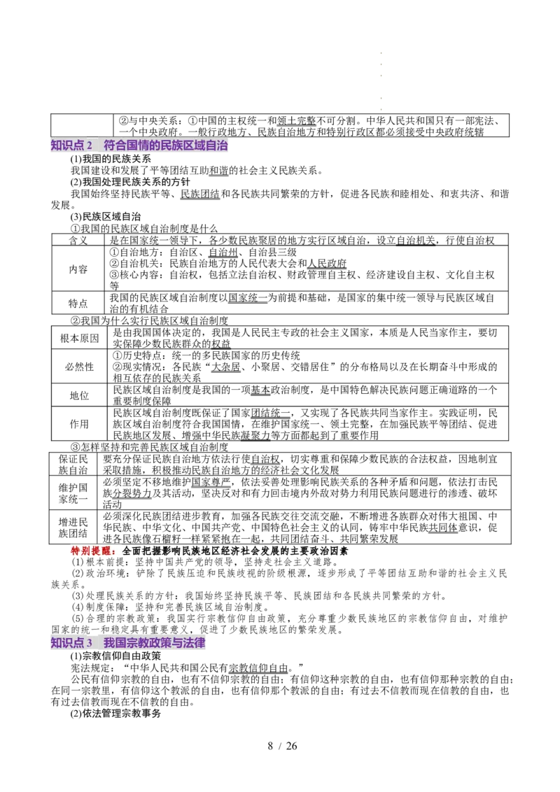 第06课我国的基本政治制度（讲义）（解析版）_8.2025政治总复习_2025年新高考资料_一轮复习_2025年高考政治一轮复习讲练测（新教材新高考）（完结）_必修3（包含2024高考真题）