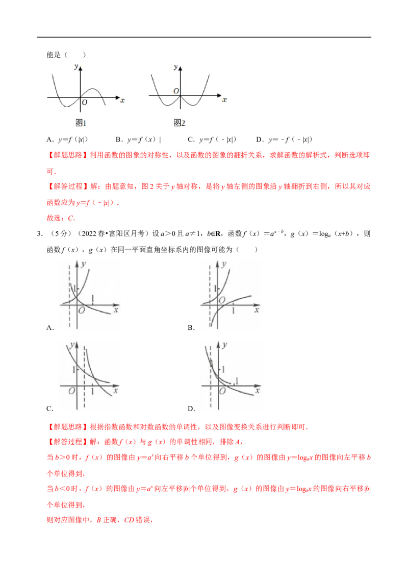 专题2.16函数的图象-重难点题型精练（举一反三）（新高考地区专用）（解析版）_2.2025数学总复习_2023年新高考资料_一轮复习_2023年高考数学一轮复习举一反三（新高考地区专用）
