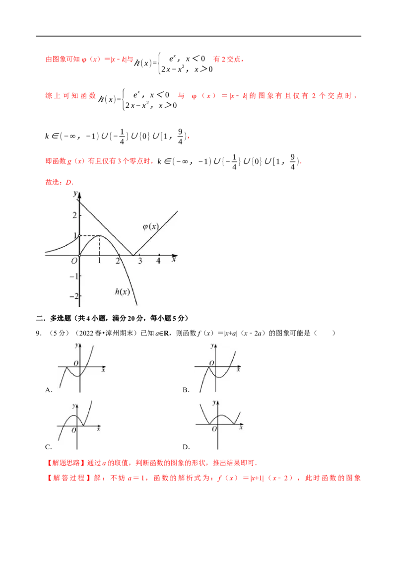 专题2.16函数的图象-重难点题型精练（举一反三）（新高考地区专用）（解析版）_2.2025数学总复习_2023年新高考资料_一轮复习_2023年高考数学一轮复习举一反三（新高考地区专用）