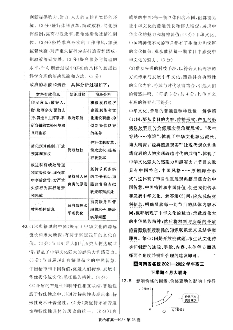 金考卷优秀模拟试卷汇编45套全国卷政治答案_8.2025政治总复习_政治高考模拟题_老高考_2023年_政治全国卷2023金考卷