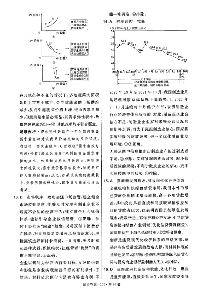 金考卷优秀模拟试卷汇编45套全国卷政治答案_8.2025政治总复习_政治高考模拟题_老高考_2023年_政治全国卷2023金考卷