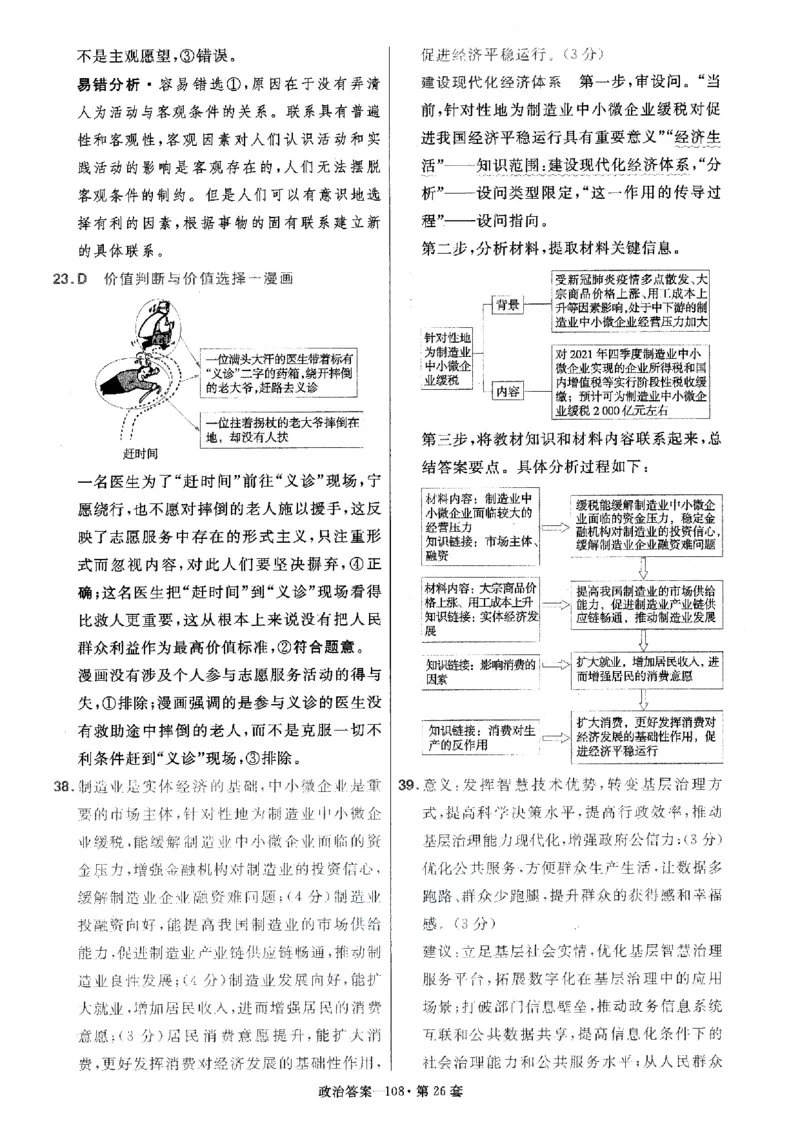 金考卷优秀模拟试卷汇编45套全国卷政治答案_8.2025政治总复习_政治高考模拟题_老高考_2023年_政治全国卷2023金考卷