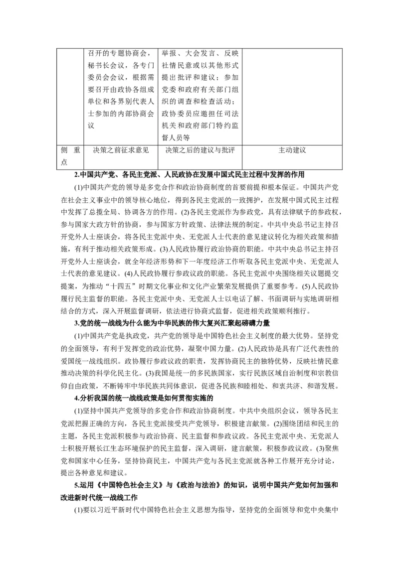 第06课我国的基本政治制度（讲义）（解析版）_8.2025政治总复习_2024年新高考资料_1.2024一轮复习_2024年高考政治一轮复习讲练测（新教材新高考）_必修3