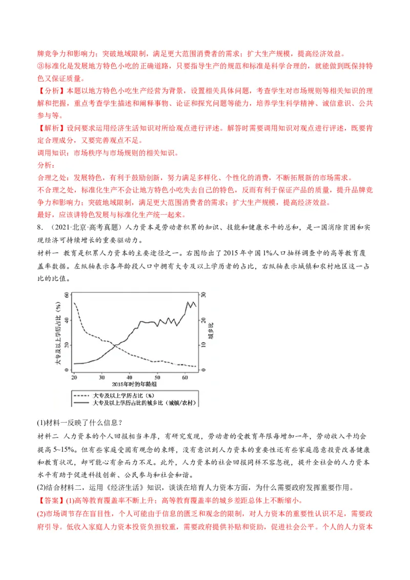 第02课我国的社会主义市场经济体制（练习）（解析版）_8.2025政治总复习_2024年新高考资料_1.2024一轮复习_2024年高考政治一轮复习讲练测（新教材新高考）_必修2