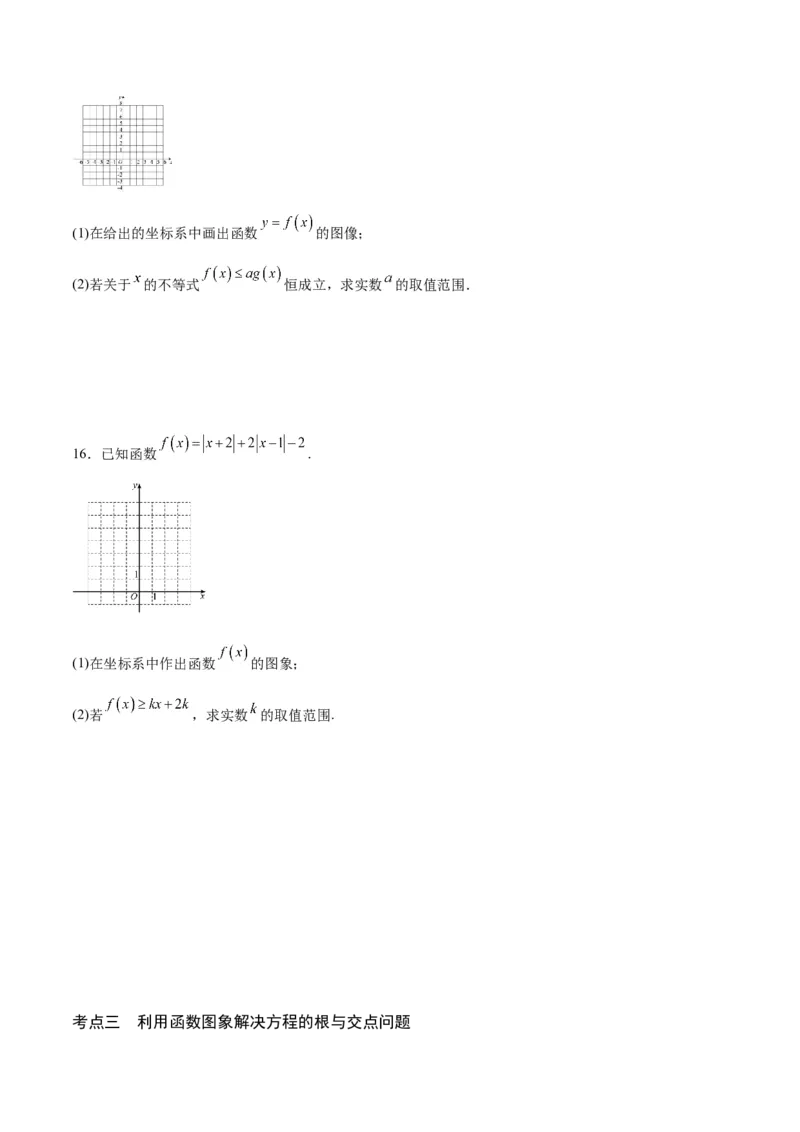 专题14函数的图象(二)(含2021-2023高考真题)(原卷版)_2.2025数学总复习_2024年新高考资料_3.2024专项复习_2024年新高考数学之函数专项重难点突破练（新高考专用）