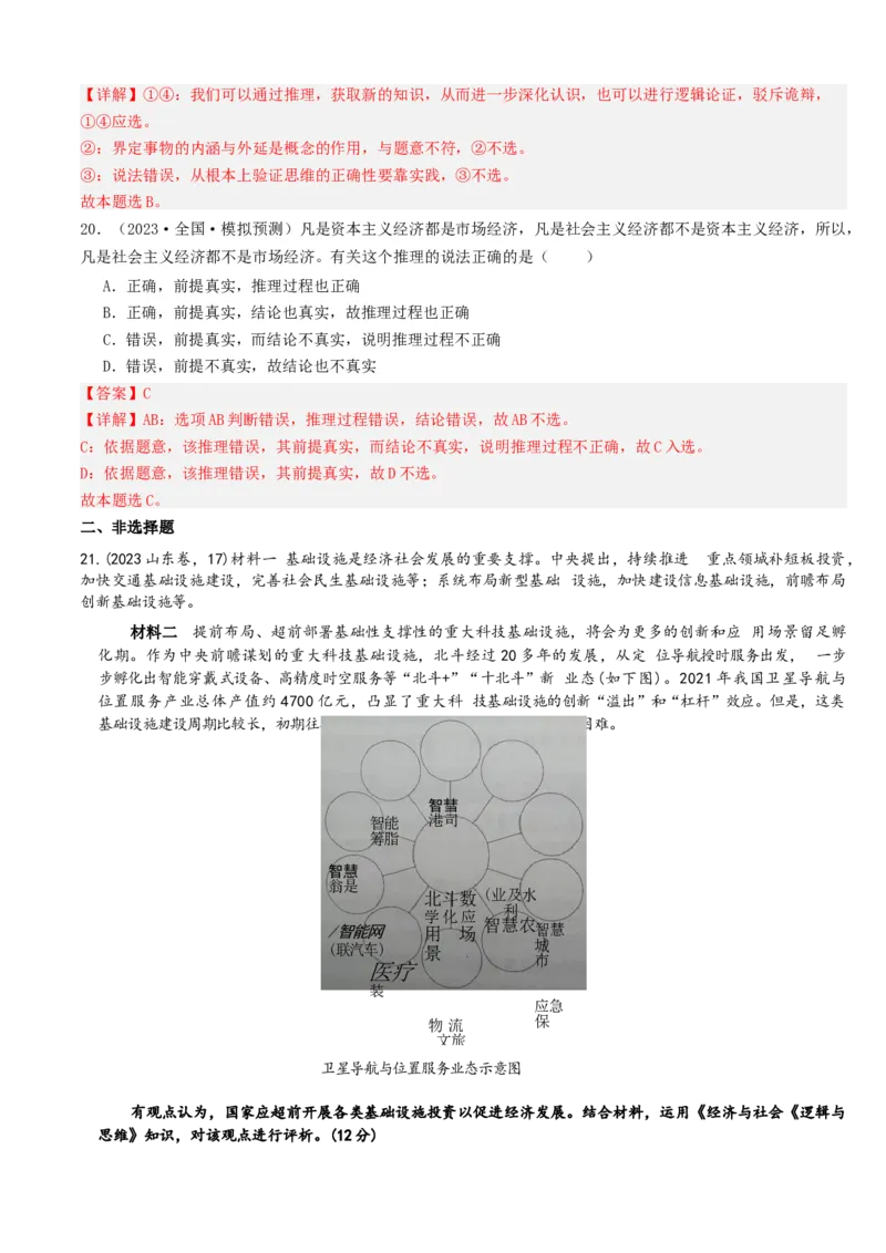 重难点17科学思维与逻辑思维（解析版）_8.2025政治总复习_2024年新高考资料_3.2024专项复习_2024年高考政治热点&middot;重点&middot;难点专练（新高考专用）_重难点