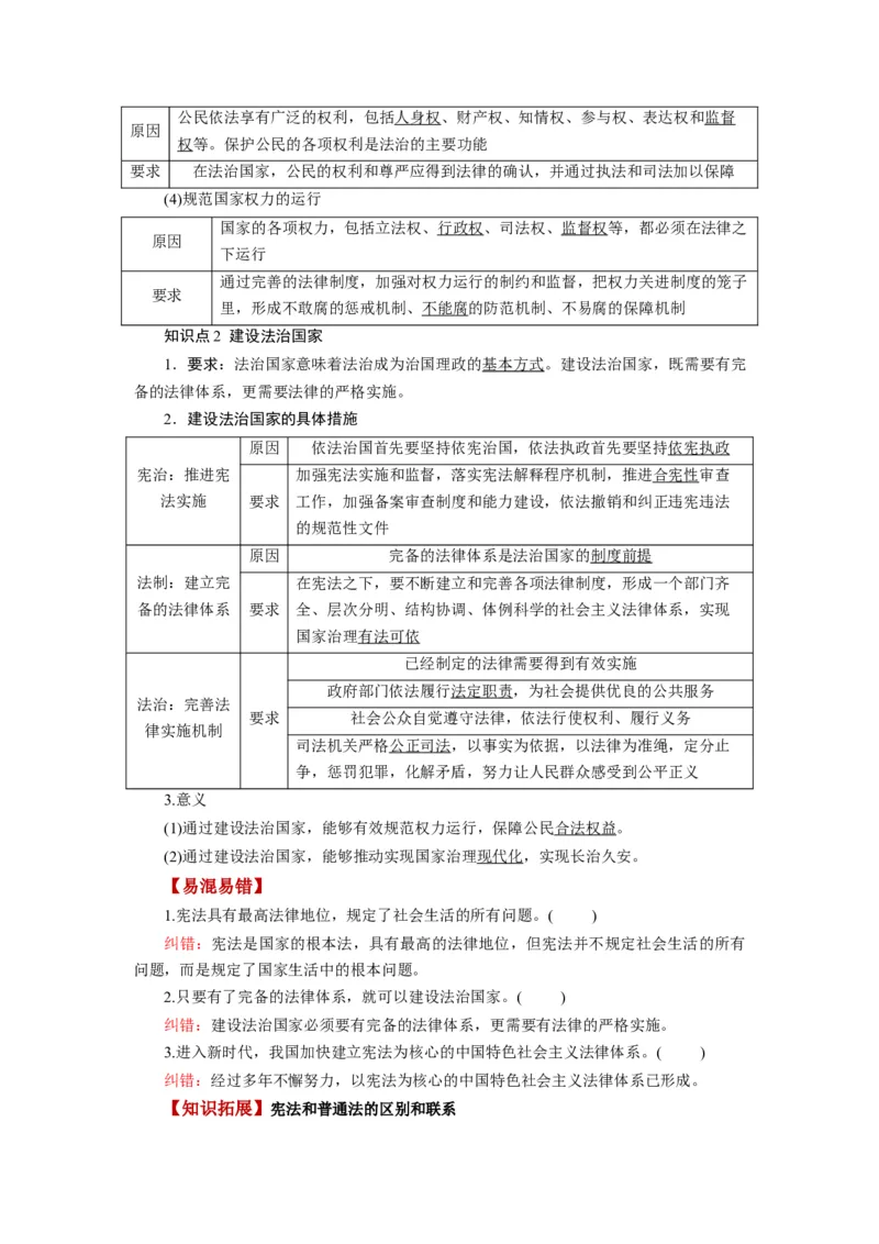 第08课法治中国建设（讲义）（解析版）_8.2025政治总复习_2024年新高考资料_1.2024一轮复习_2024年高考政治一轮复习讲练测（新教材新高考）_必修3