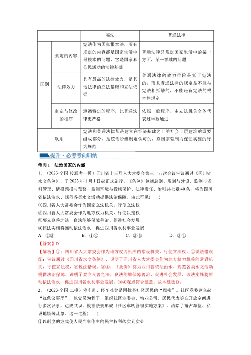 第08课法治中国建设（讲义）（解析版）_8.2025政治总复习_2024年新高考资料_1.2024一轮复习_2024年高考政治一轮复习讲练测（新教材新高考）_必修3