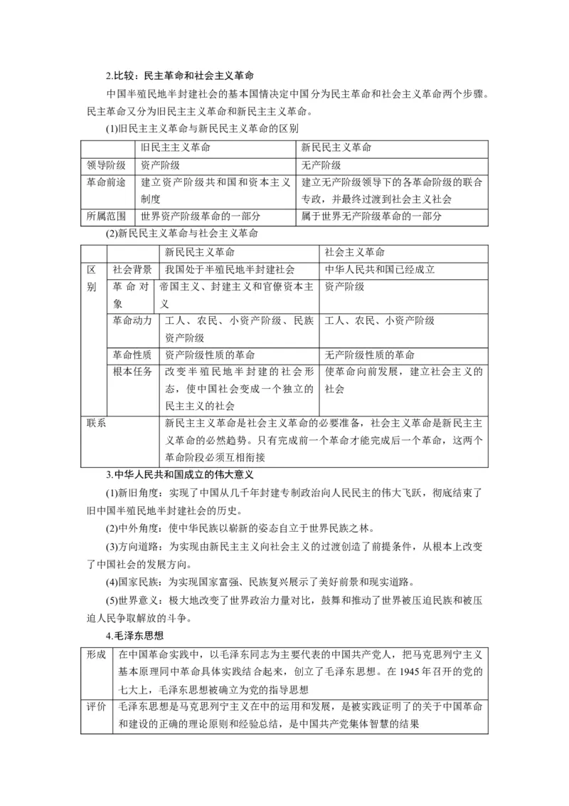 第02课只有社会主义才能救中国（讲义）（解析版）_8.2025政治总复习_2024年新高考资料_1.2024一轮复习_2024年高考政治一轮复习讲练测（新教材新高考）_必修1