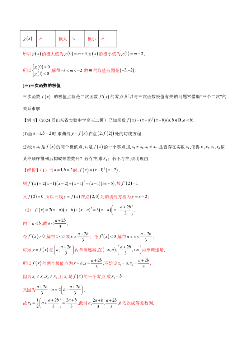 专题14三次函数（教师版）-2025年高考数学压轴大题必杀技系列&middot;导数_2.2025数学总复习_2025年新高考资料_二轮复习_冲刺高考2025年高考数学二轮复习之压轴大题必杀技系列