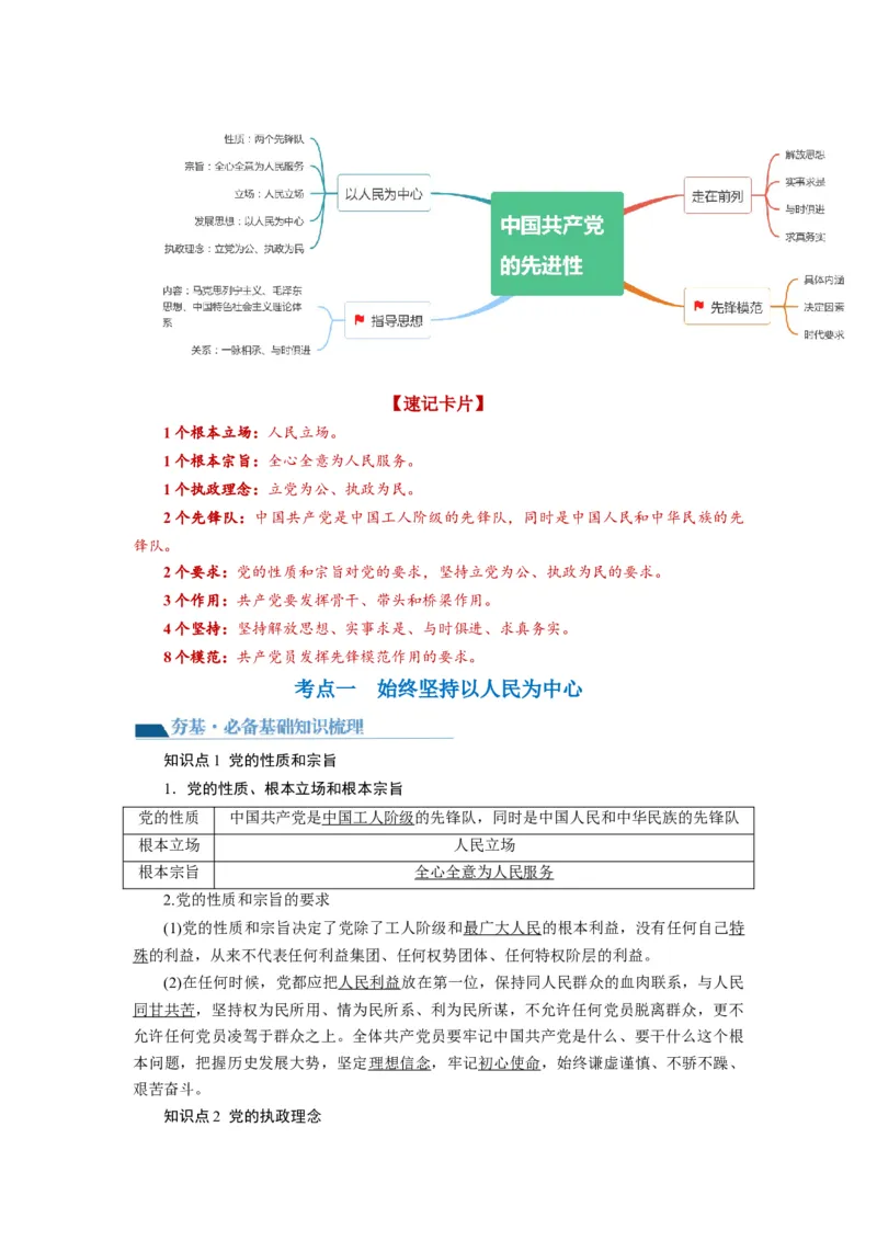 第02课中国的先进性（讲义）（解析版）_8.2025政治总复习_2024年新高考资料_1.2024一轮复习_2024年高考政治一轮复习讲练测（新教材新高考）_必修3