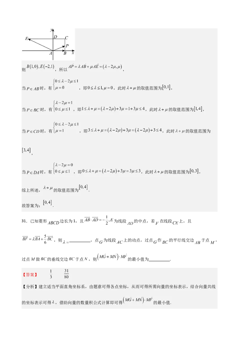 专题16平面向量及其应用（六大题型+模拟精练）（解析版）_2.2025数学总复习_2025年新高考资料_一轮复习_2025年高考数学一轮复习《重难点题型与知识梳理&bull;高分突破》（新高考专用）