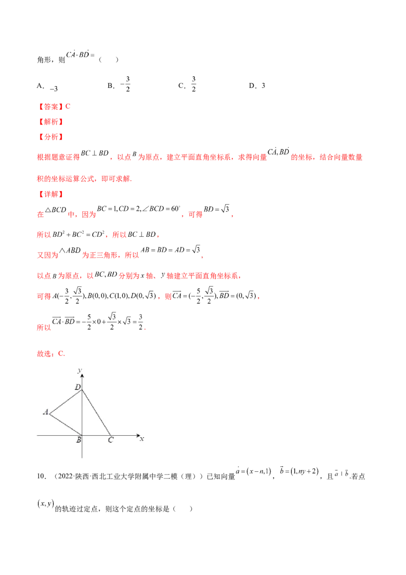 专题14平面向量的数量积及其应用(解析版)_2.2025数学总复习_2023年新高考资料_2023年新高考数学知识点总结与题型精练（新高考地区专用）