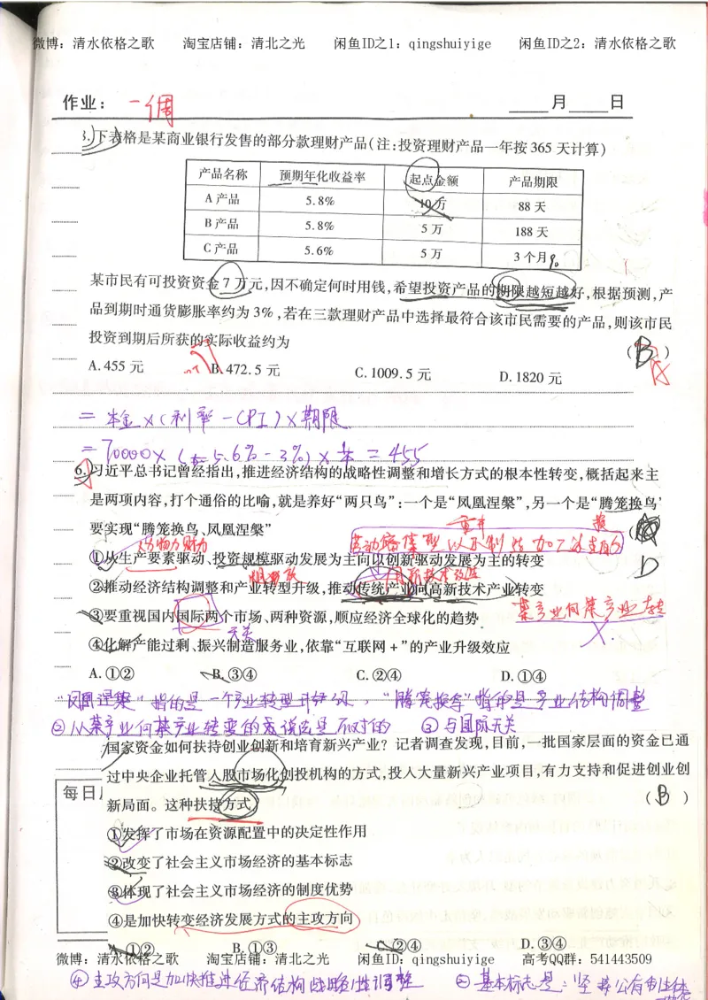 1.衡水中学高考积累与改错_高一政治（第1本）_148页_高中衡水学霸笔记_高中全部赠品_错题集高中九科_政治积累与改错