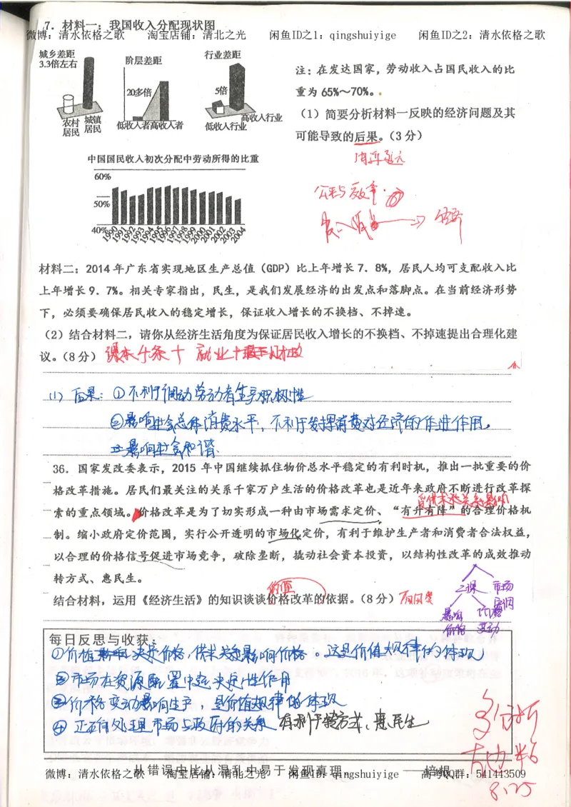 1.衡水中学高考积累与改错_高一政治（第1本）_148页_高中衡水学霸笔记_高中全部赠品_错题集高中九科_政治积累与改错