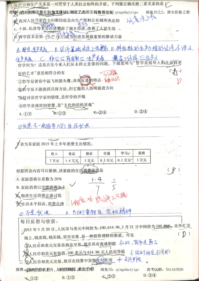 1.衡水中学高考积累与改错_高一政治（第1本）_148页_高中衡水学霸笔记_高中全部赠品_错题集高中九科_政治积累与改错