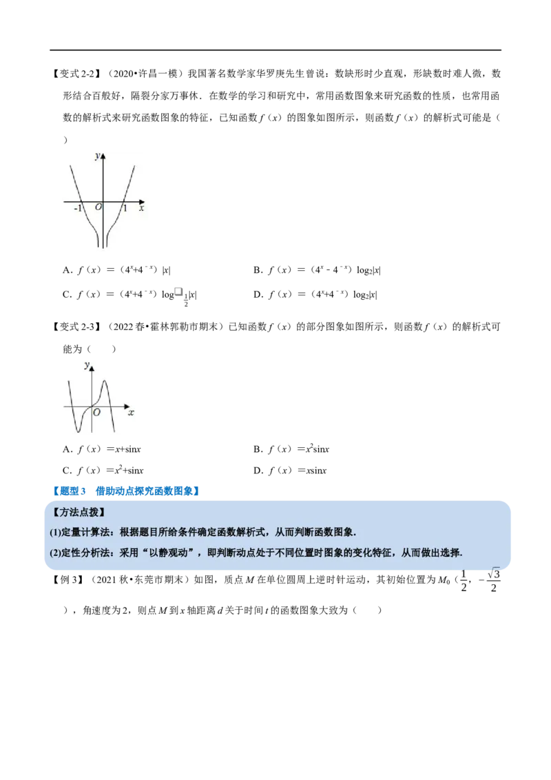 专题2.15函数的图象-重难点题型精讲（举一反三）（新高考地区专用）（原卷版）_2.2025数学总复习_2023年新高考资料_一轮复习_2023年高考数学一轮复习举一反三（新高考地区专用）