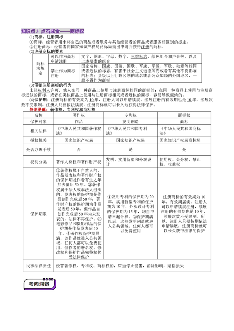 第02课依法有效保护财产权（讲义）（解析版）_8.2025政治总复习_2025年新高考资料_一轮复习_2025年高考政治一轮复习讲练测（新教材新高考）（完结）_选必2（包含2024高考真题）