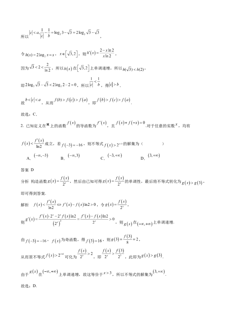 专题14导数与函数的单调性（思维导图+知识清单+核心素养分析+方法归纳）_2.2025数学总复习_2025年新高考资料_一轮复习