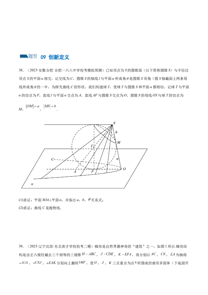 专题15立体几何解答题全归类（练习）（原卷版）_2.2025数学总复习_2024年新高考资料_2.2024二轮复习_2024年高考数学二轮复习讲练（新教材新高考）