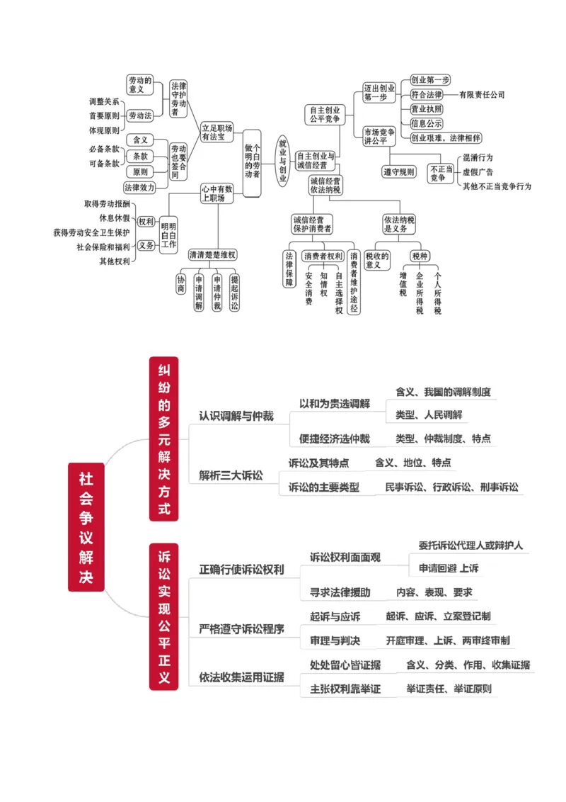 选择性必修2《法律与生活》(思维导图+高频考点+易错扫描)-备战2024年高考政治抢分秘籍（新高考专用）_8.2025政治总复习_2024年新高考资料_5.2024三轮冲刺