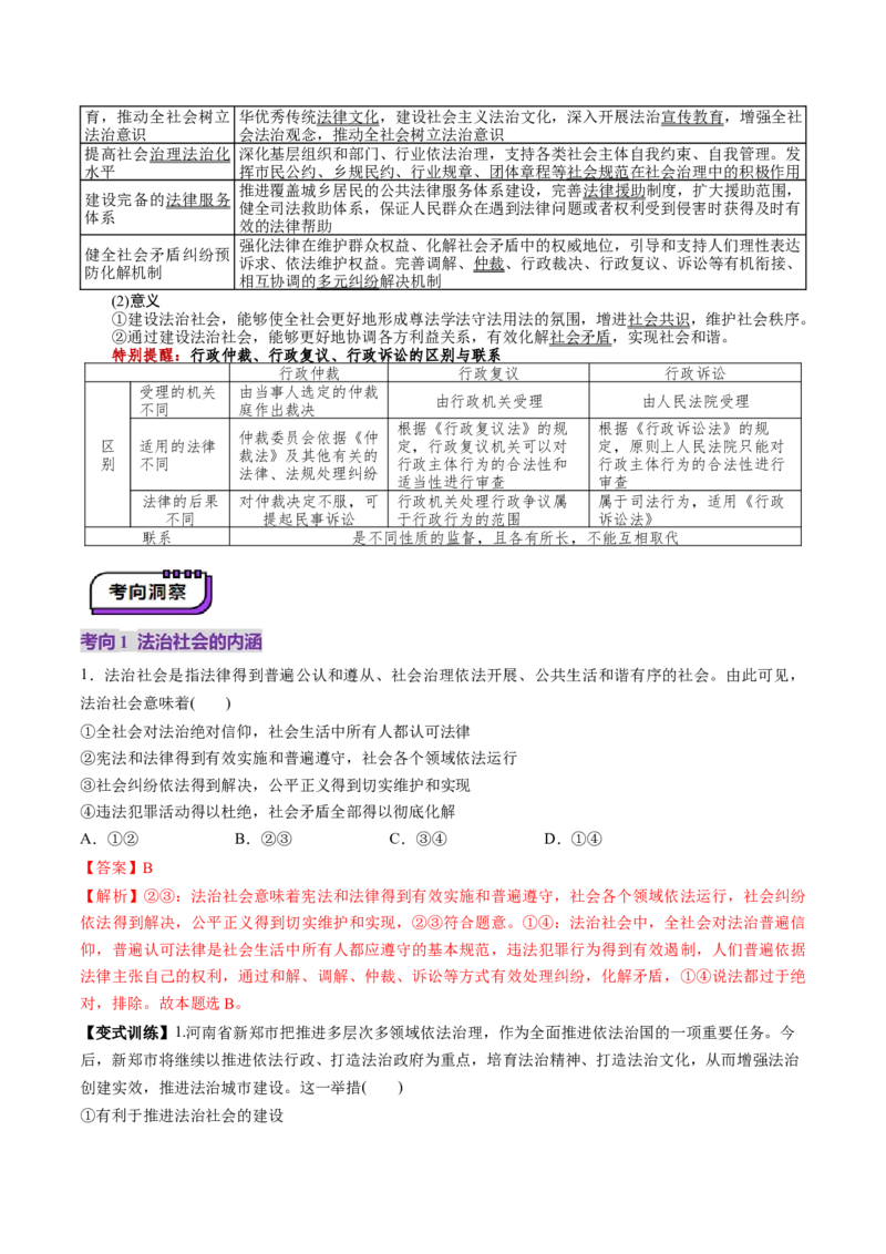 第08课法治中国建设（讲义）（解析版）_8.2025政治总复习_2025年新高考资料_一轮复习_2025年高考政治一轮复习讲练测（新教材新高考）（完结）_必修3（包含2024高考真题）