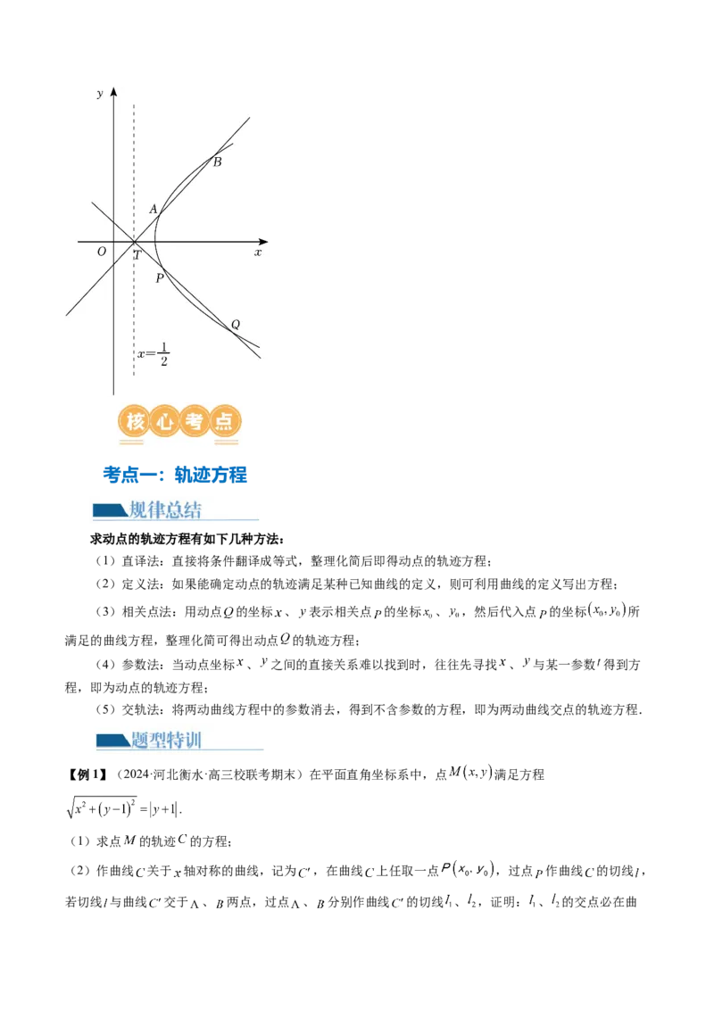 专题18圆锥曲线高频压轴解答题（16大核心考点）（讲义）（解析版）_2.2025数学总复习_2024年新高考资料_2.2024二轮复习_2024年高考数学二轮复习讲练（新教材新高考）