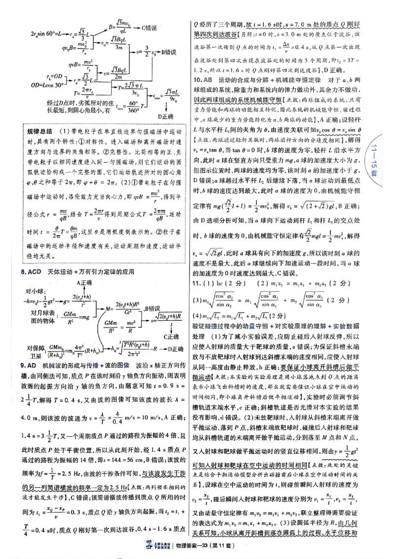 2025金考卷45套物理答案解析册_2026版高中《金考卷45套》新高考冲刺_2025版，金考卷_物理