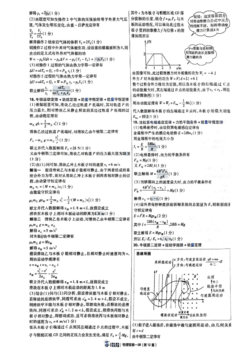 2025金考卷45套物理答案解析册_2026版高中《金考卷45套》新高考冲刺_2025版，金考卷_物理