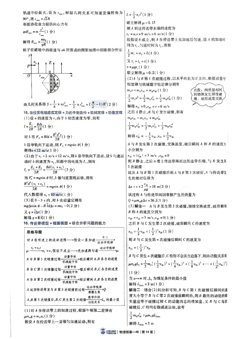 2025金考卷45套物理答案解析册_2026版高中《金考卷45套》新高考冲刺_2025版，金考卷_物理
