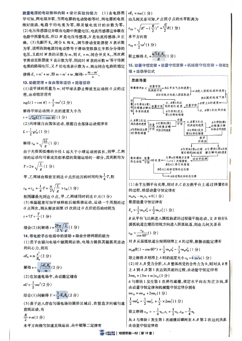 2025金考卷45套物理答案解析册_2026版高中《金考卷45套》新高考冲刺_2025版，金考卷_物理