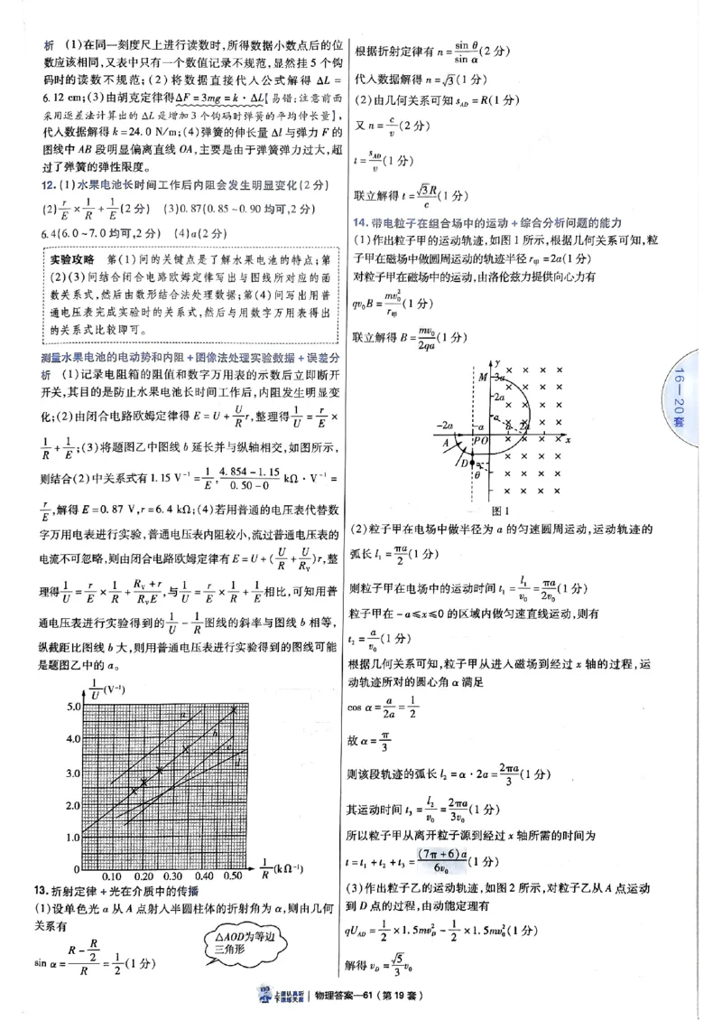 2025金考卷45套物理答案解析册_2026版高中《金考卷45套》新高考冲刺_2025版，金考卷_物理