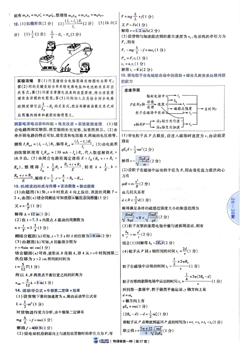 2025金考卷45套物理答案解析册_2026版高中《金考卷45套》新高考冲刺_2025版，金考卷_物理