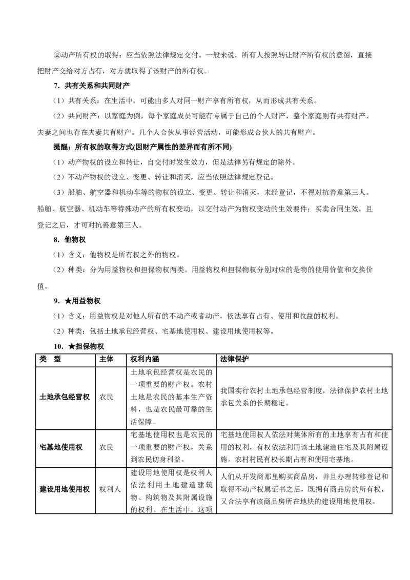 考点巩固卷14民事权利与义务考点预览+考点训练（原卷版）_8.2025政治总复习_2025年新高考资料_一轮复习_2025年高考政治一轮复习考点通关卷（新高考通用）